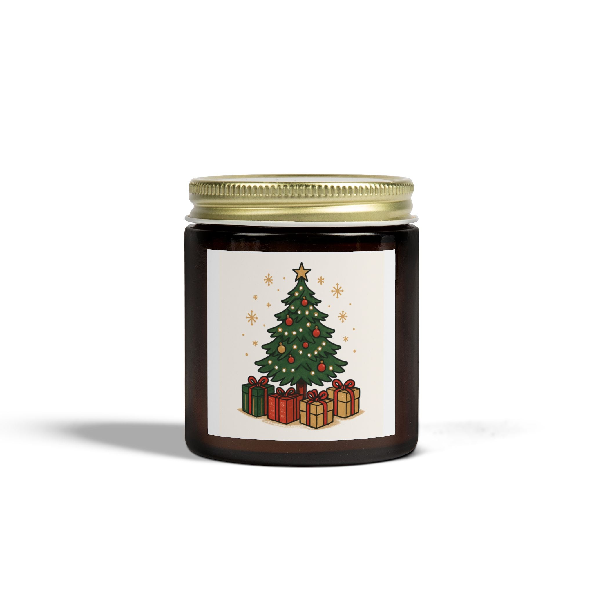 Christmas Tree Scented Candle - Coconut Apricot Wax (4oz, 9oz)