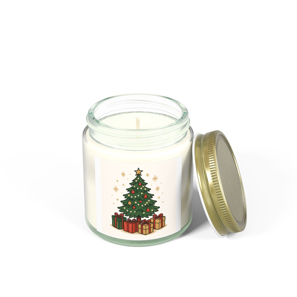 Christmas Tree Scented Candle - Coconut Apricot Wax (4oz, 9oz)