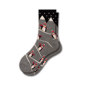 Christmas Designs Cotton Crew Socks for Women in Fun Holiday Patterns