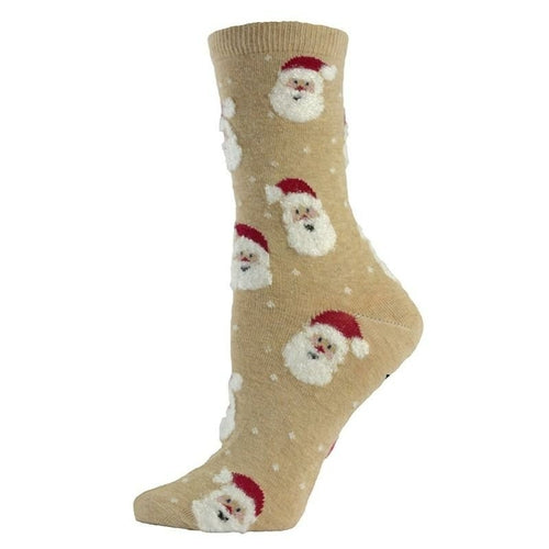 Christmas Designs Cotton Crew Socks for Women in Fun Holiday Patterns