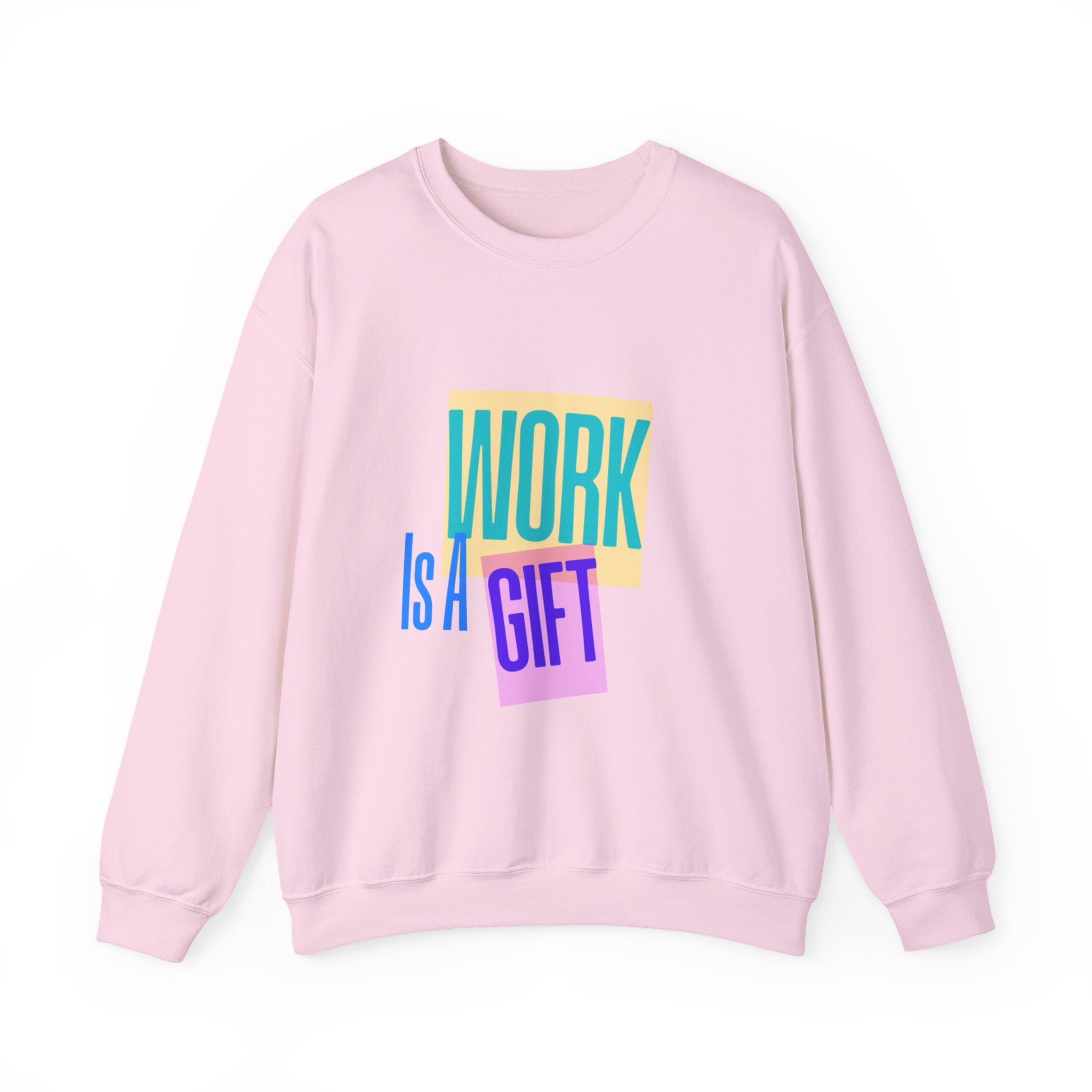 Work Is A Gift – Heavy Blend Crewneck Sweatshirt