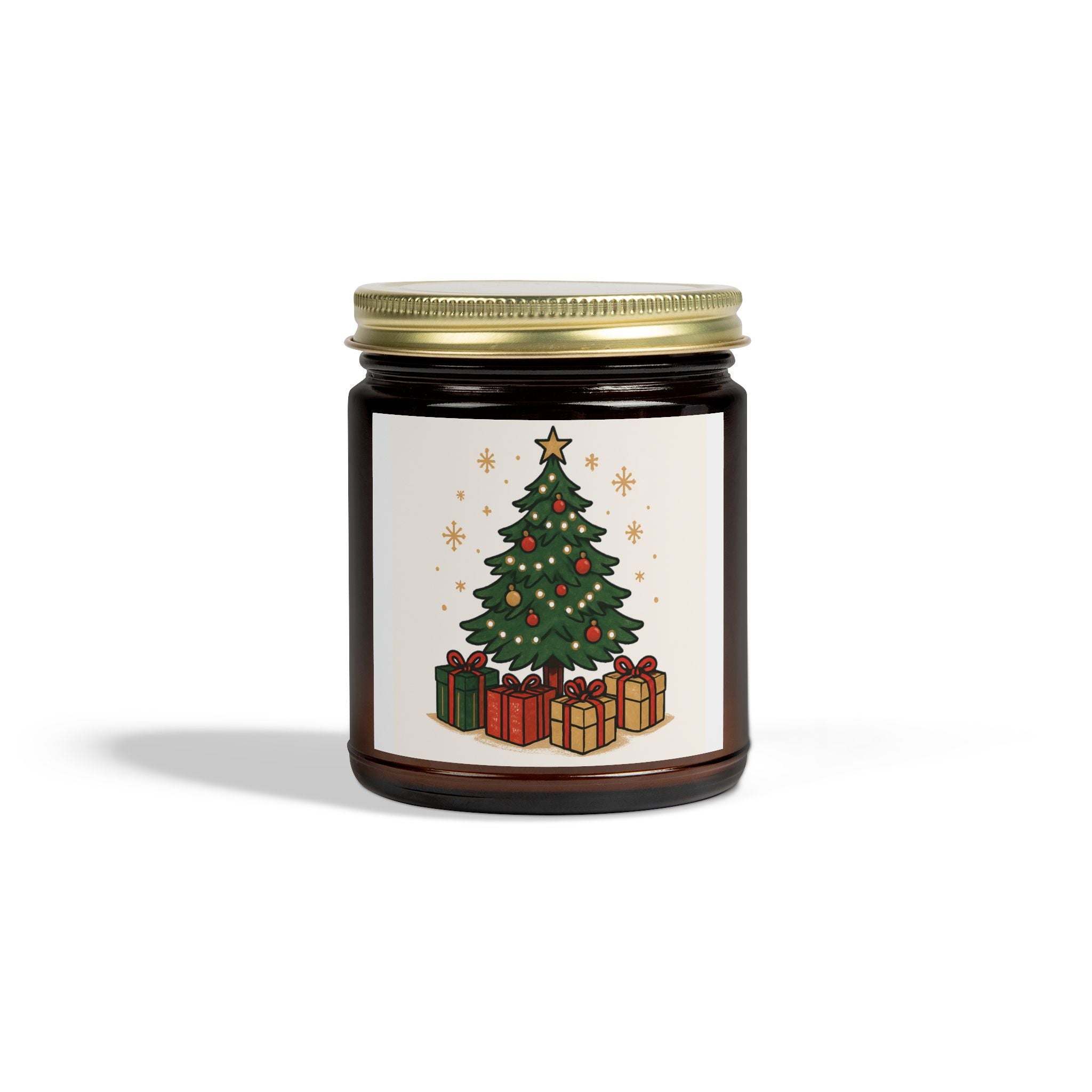 Christmas Tree Scented Candle - Coconut Apricot Wax (4oz, 9oz)