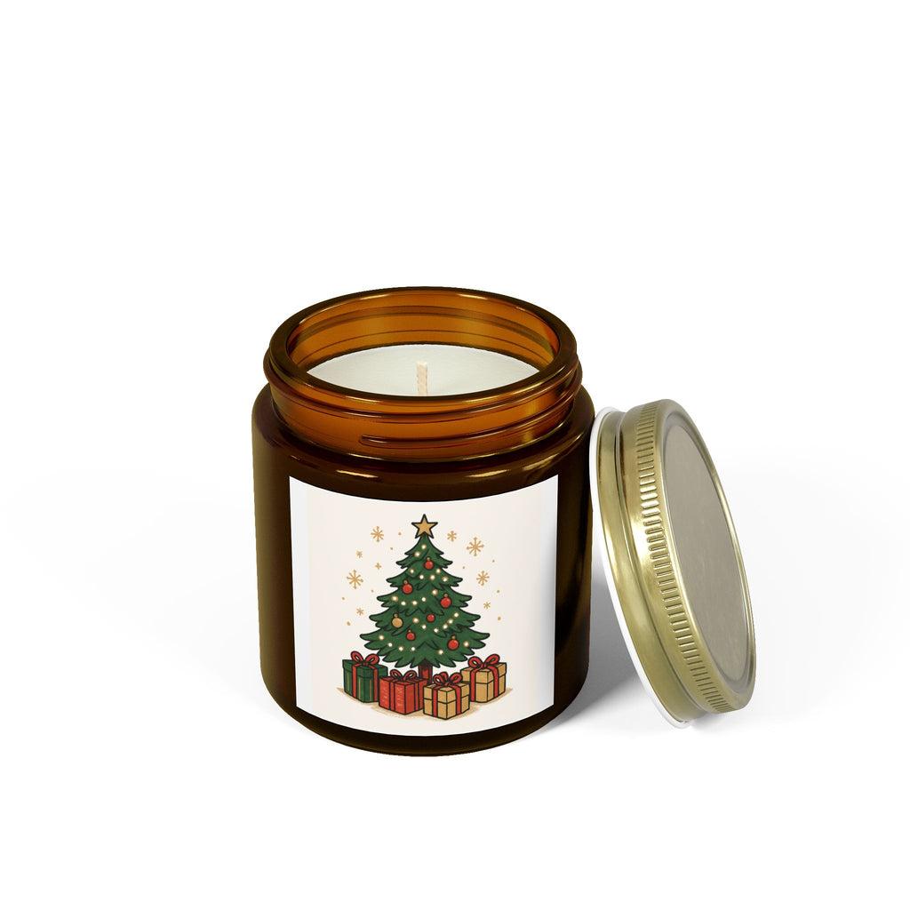 Christmas Tree Scented Candle - Coconut Apricot Wax (4oz, 9oz)