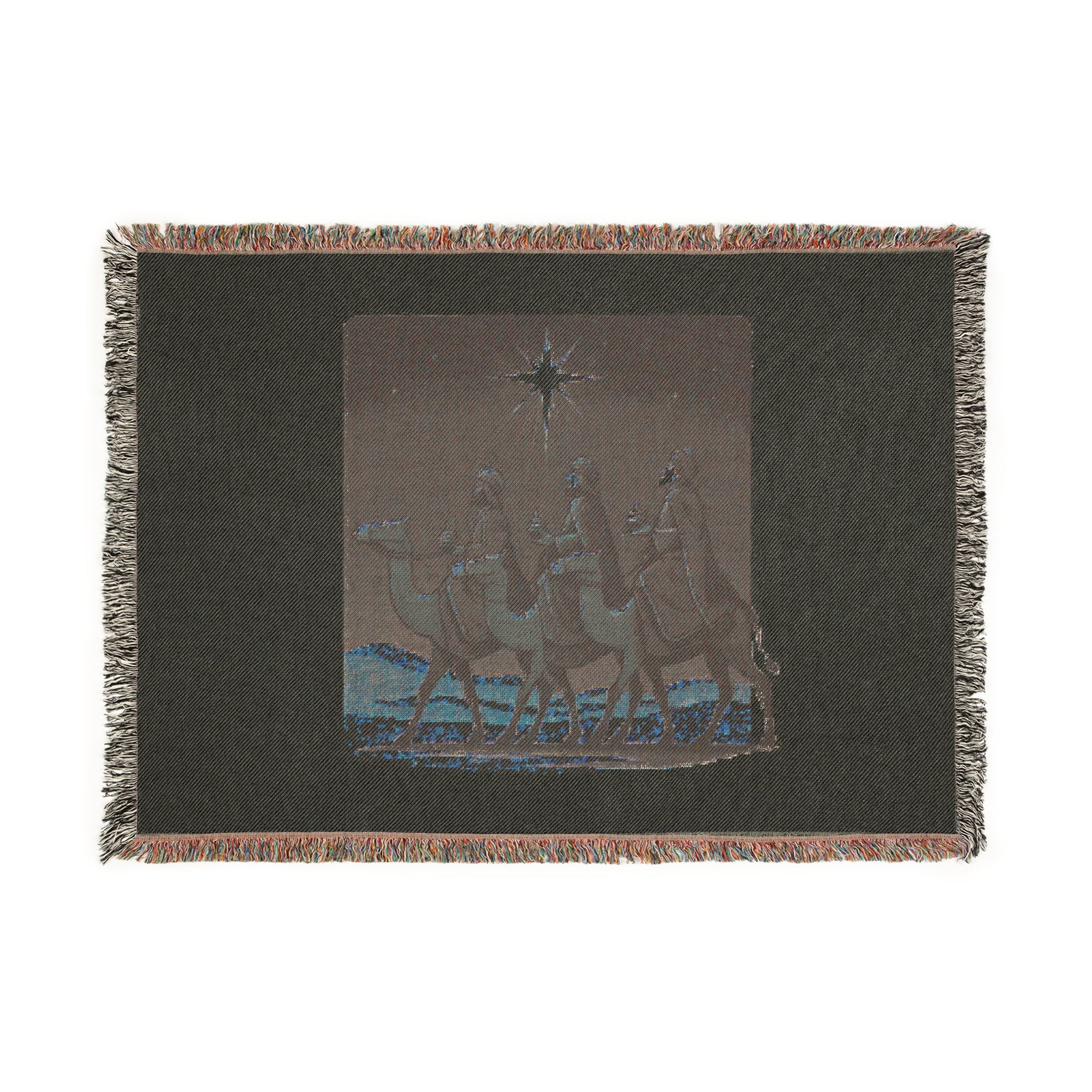 Star of Bethlehem Woven Blanket - Cozy Holiday Comfort for Home Decor