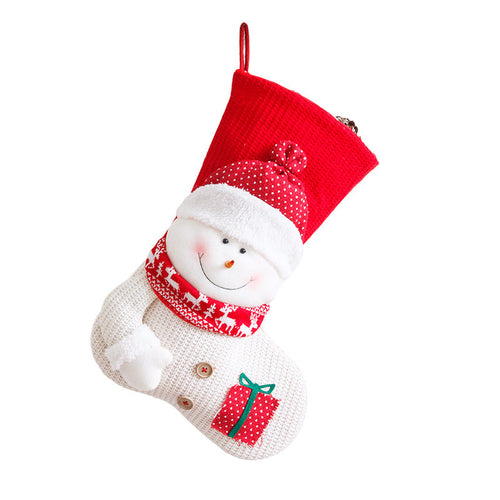 Big Woven Holiday Sock Present Sack