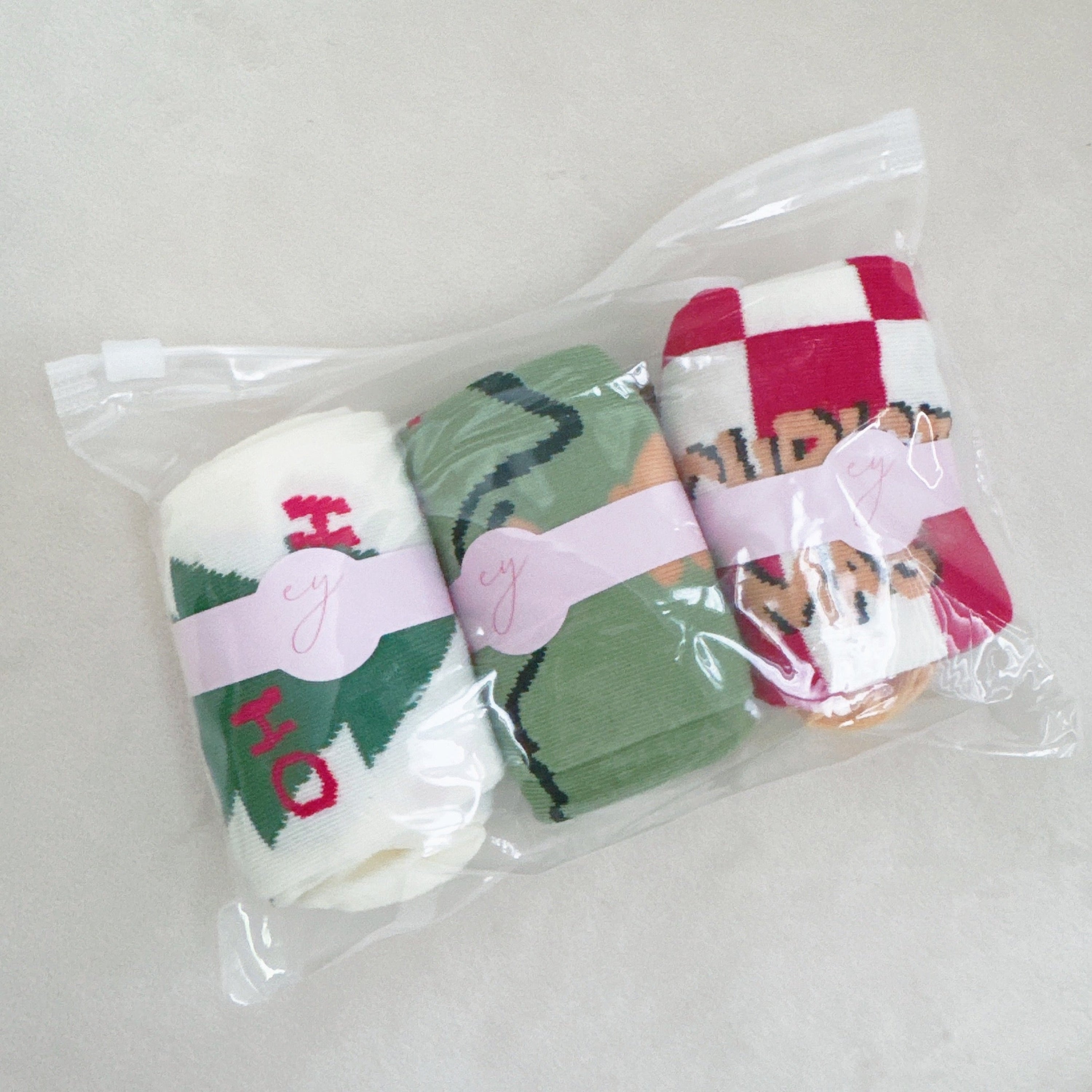 Holly Jolly Christmas Socks Set Of 3