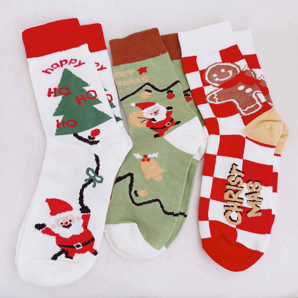 Holly Jolly Christmas Socks Set Of 3