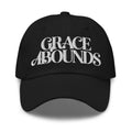 Embroidered Adjustable Baseball Cap - Grace Abounds - F/b