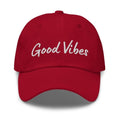 Embroidered Baseball Cap- Adjustable - Good Vibes