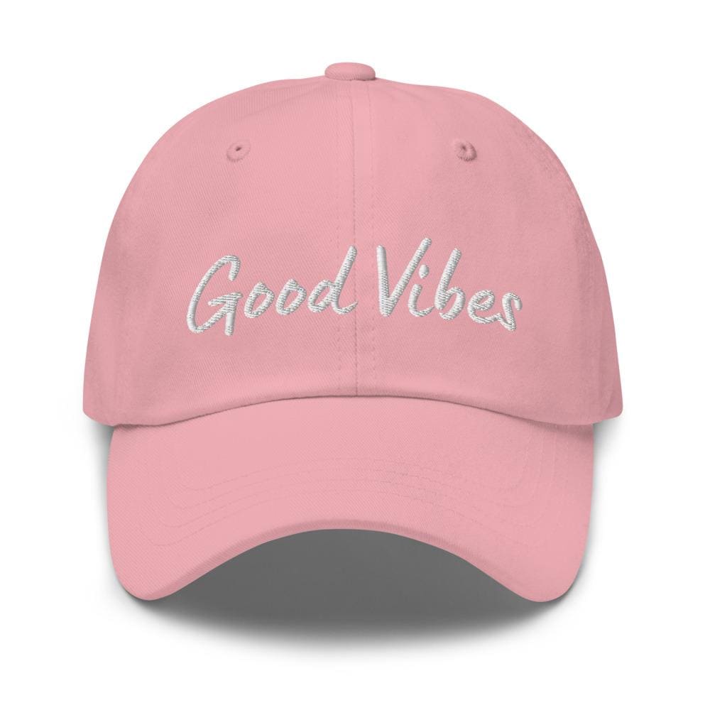 Embroidered Baseball Cap- Adjustable - Good Vibes