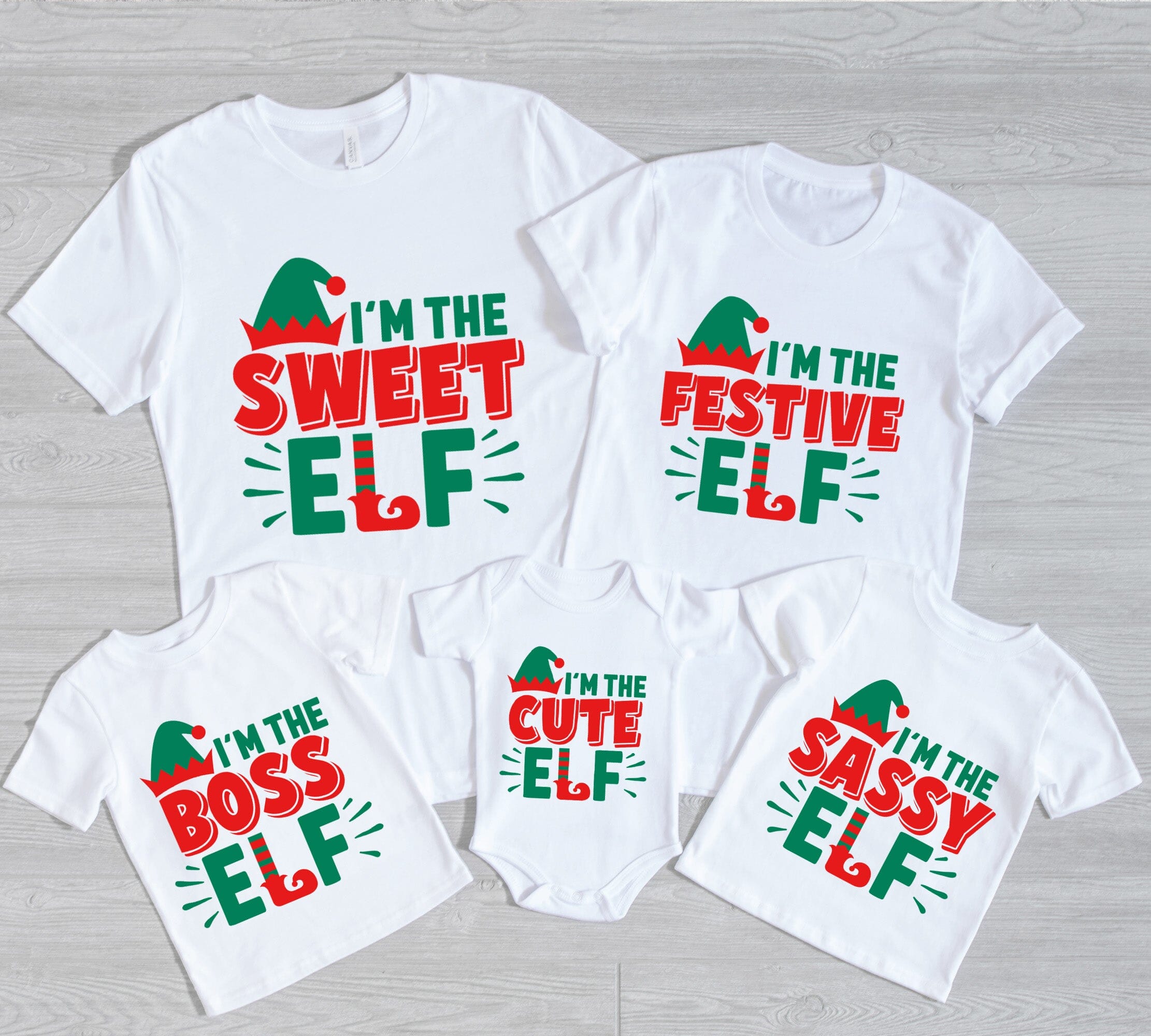 I’m The Festive Elf Christmas Family Tee – Matching Holiday Shirt
