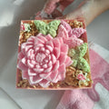 Handmade Floral Soap Gift Set, Goat Milk Luxury Spa Gift, Decorative Flower Butterfly Soaps