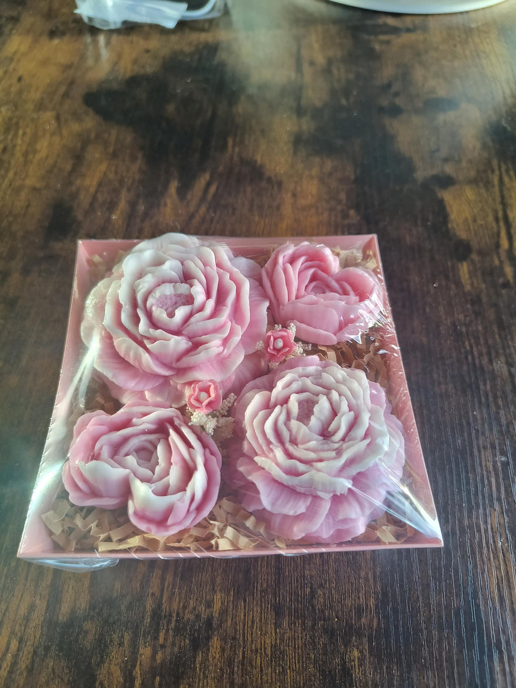 Handmade Floral Soap Gift Set, Goat Milk Luxury Spa Gift, Decorative Flower Soaps