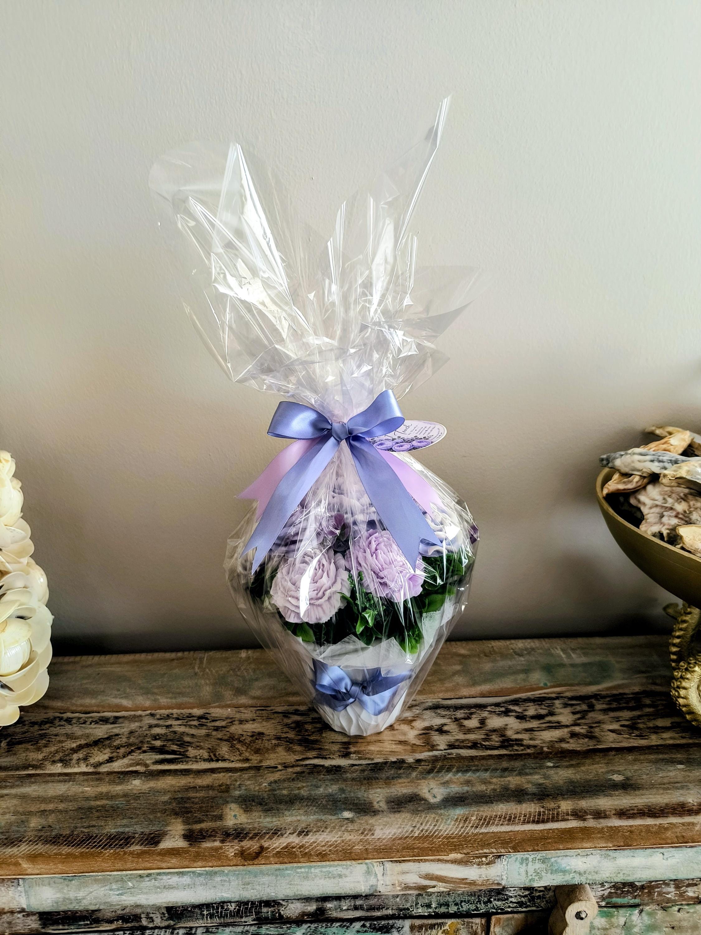 Lavender Soap Flower Bouquet, Handmade Floral Soap Gift, Purple Rose Peony Soap Arrangement, Soap bathroom Decor