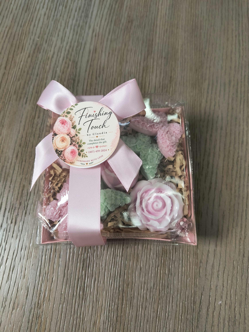 Handmade Floral Soap Gift Set, Goat Milk Luxury Spa Gift, Decorative Flower Soaps
