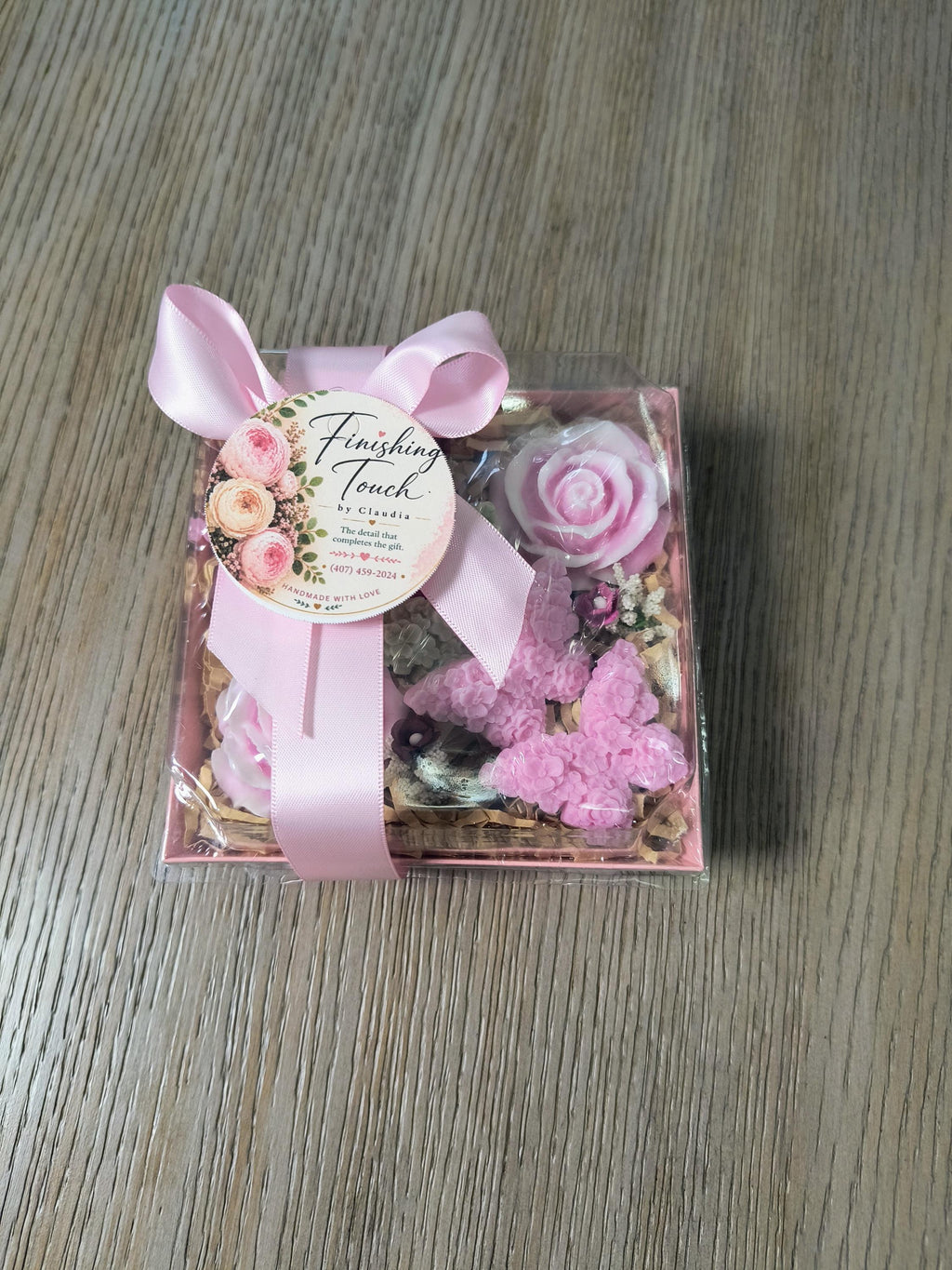 Handmade Floral Soap Gift Set, Goat Milk Luxury Spa Gift, Decorative Flower Soaps