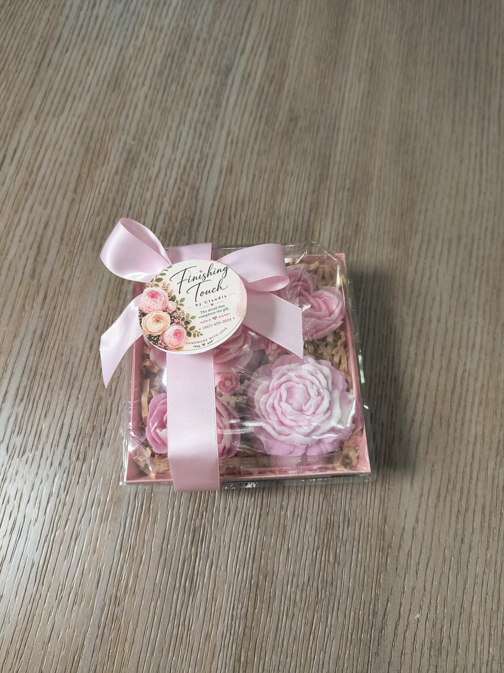 Handmade Floral Soap Gift Set, Goat Milk Luxury Spa Gift, Decorative Flower Soaps