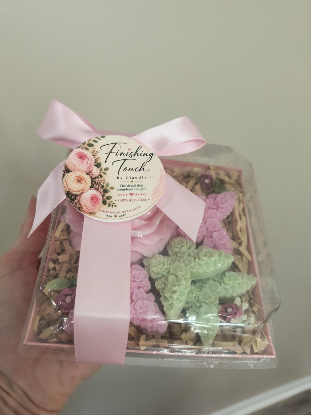 Handmade Floral Soap Gift Set, Goat Milk handmade soap gift, Decorative Butterfly Soaps