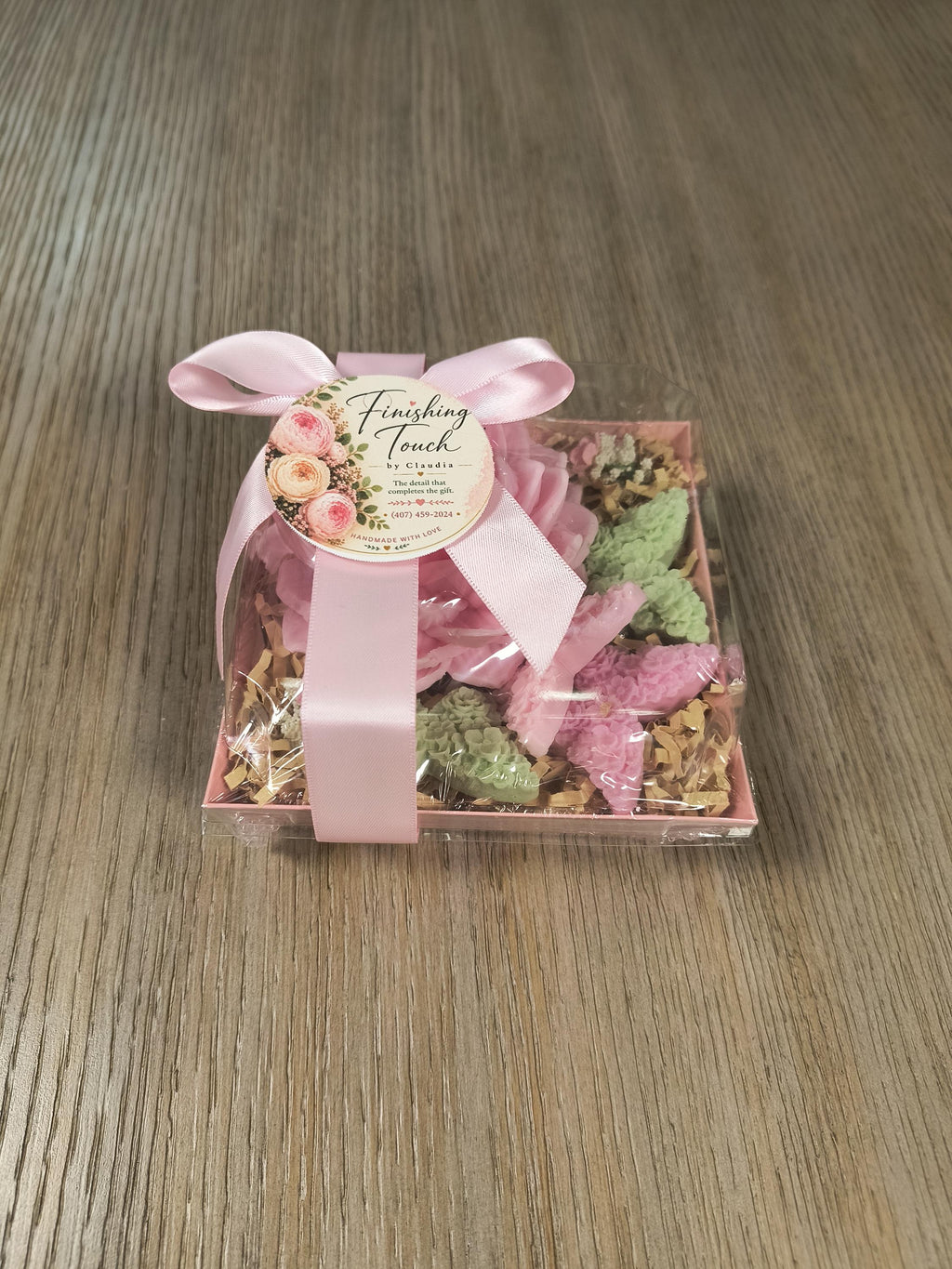 Handmade Floral Soap Gift Set, Goat Milk Luxury Spa Gift, Decorative Flower Butterfly Soaps