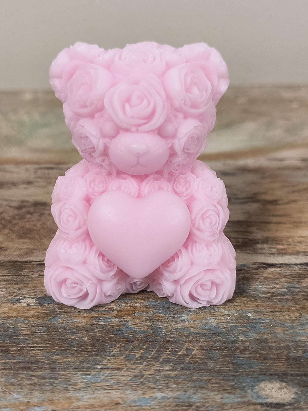 Rose Bear Soap Favor | Personalized Baby Shower Favor | Teddy Bear Soap Favor  | First Birthday Party Favor | Custom Color Soap