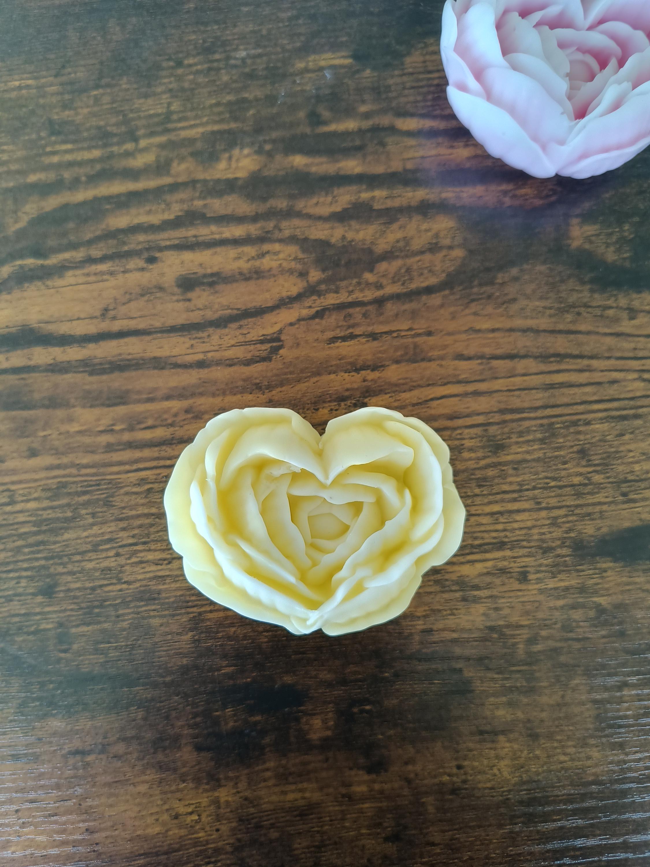 Heart Peony Soap Favors | Personalized Baby Shower Favors | Bridal Shower Guest Gifts | Custom Color Soap Flowers | Wedding Favor