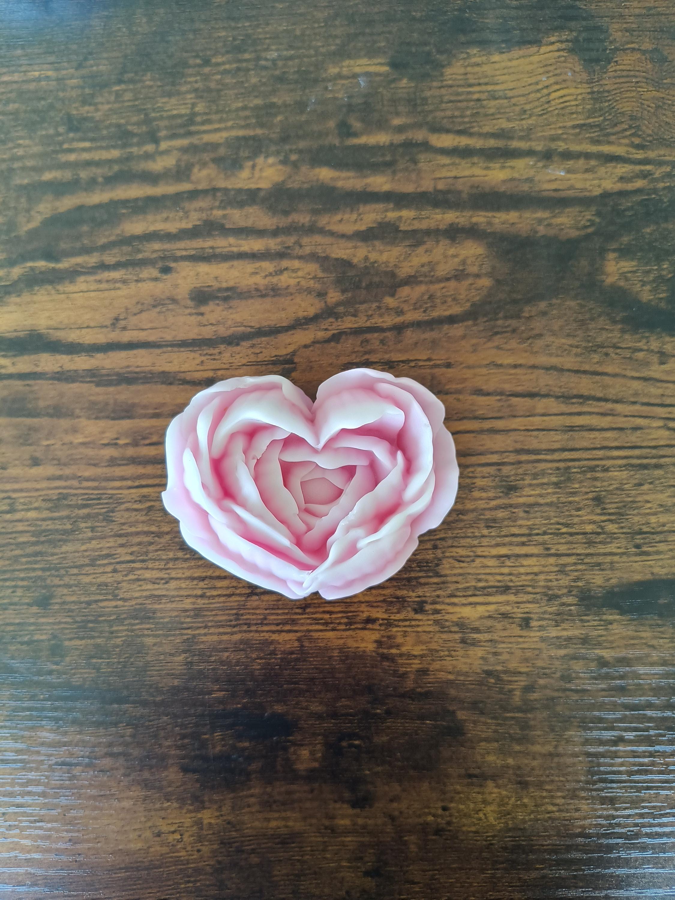 Heart Peony Soap Favors | Personalized Baby Shower Favors | Bridal Shower Guest Gifts | Custom Color Soap Flowers | Wedding Favor