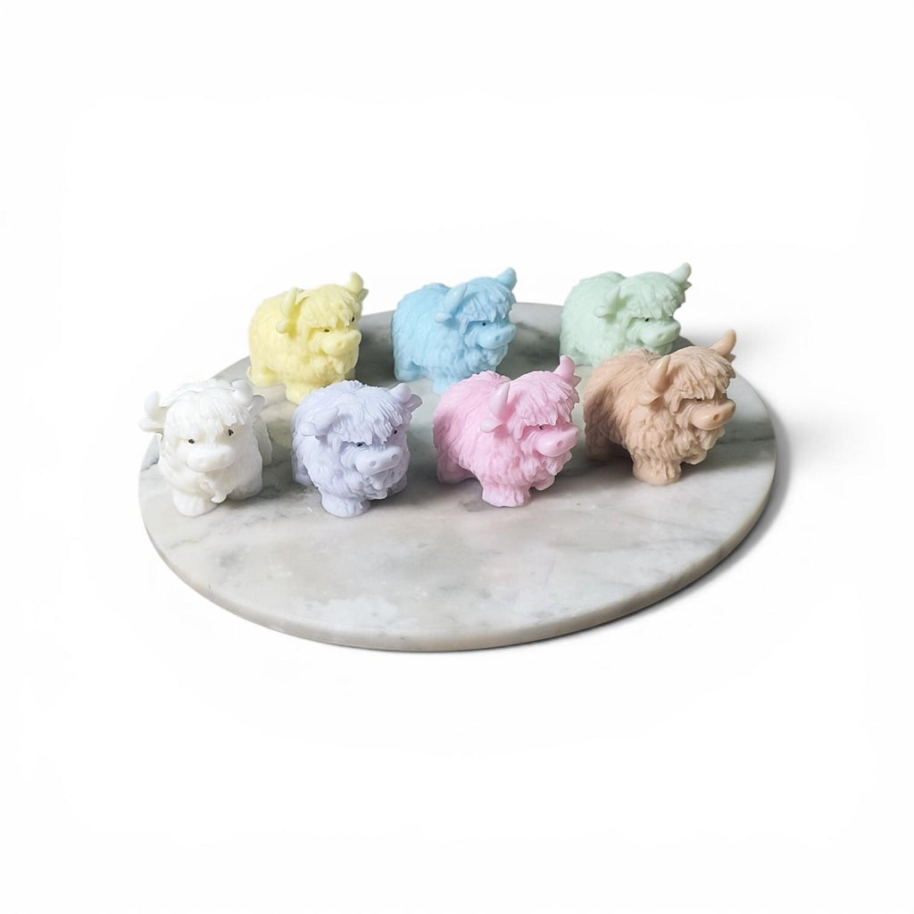 Highland Cow Soap Favor | Personalized Baby Shower Favor | Farm Animal Party Favor | Custom Color Soap Gift | Highland Cow Baby Shower