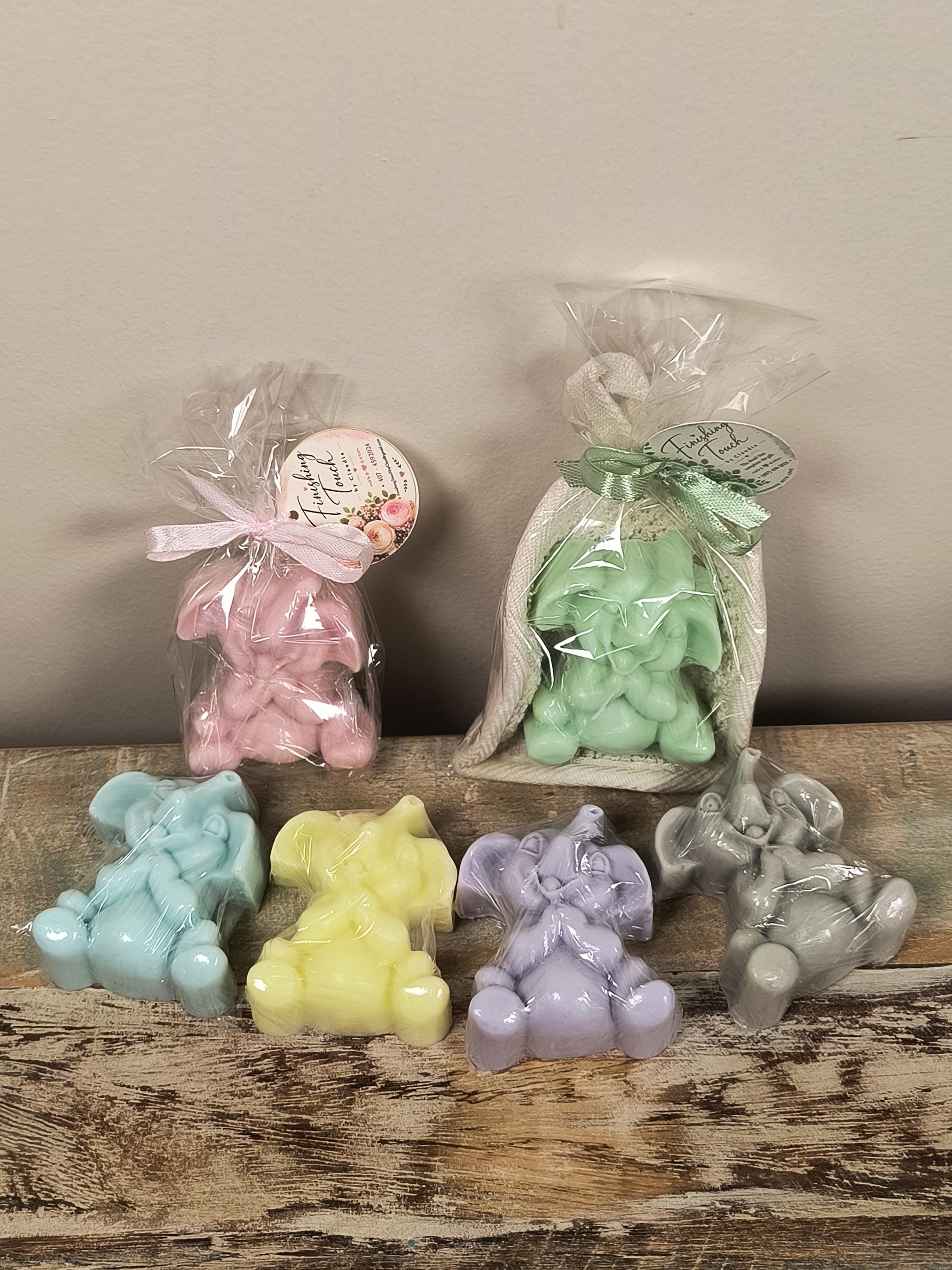 Elephant Soap Favor | Baby Shower Favor | Personalized Party Favor | Elephant Theme Baby Shower | Goat Milk Soap Favor | Choose Your Color