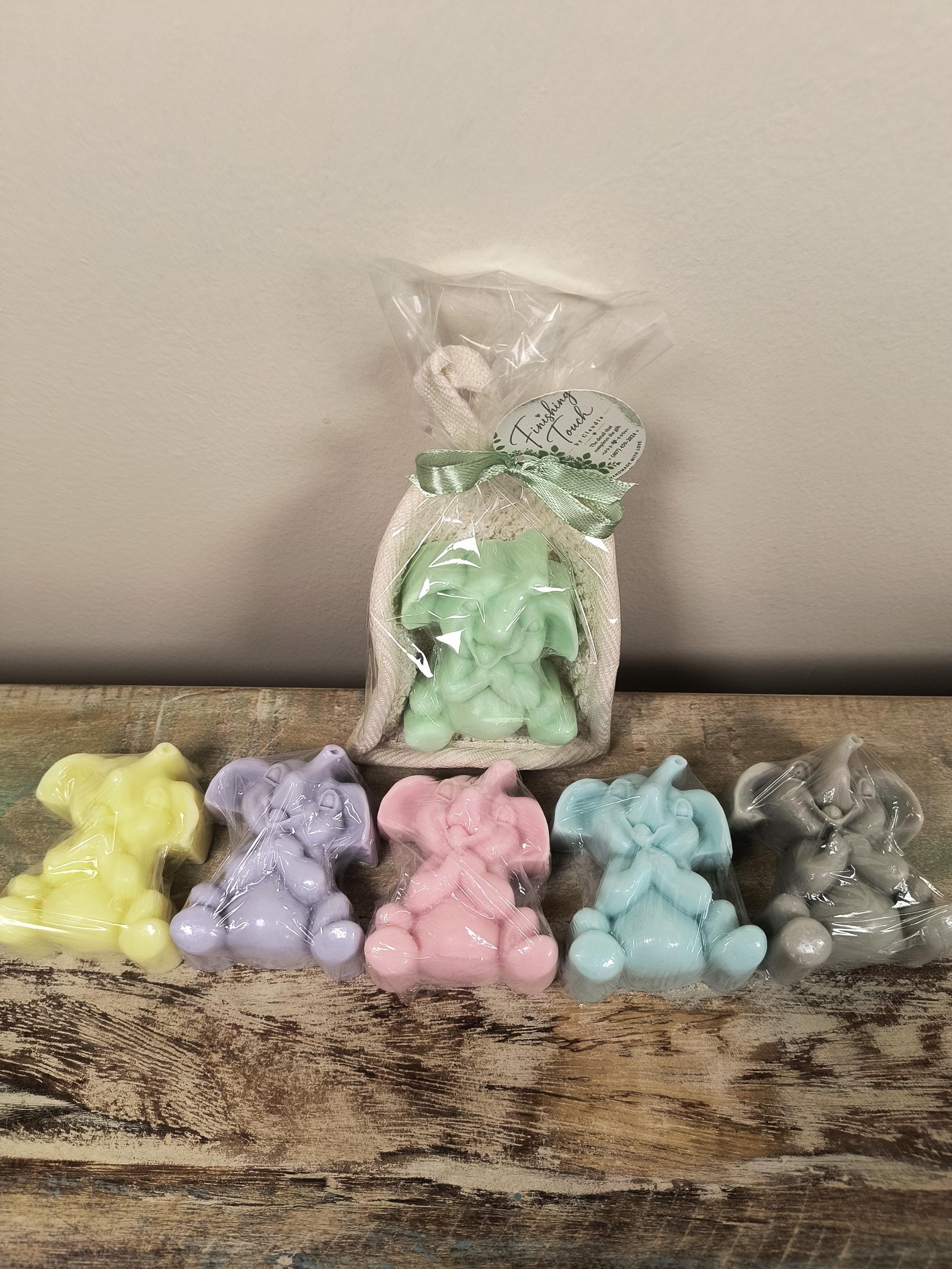 Elephant Soap Favor | Baby Shower Favor | Personalized Party Favor | Elephant Theme Baby Shower | Goat Milk Soap Favor | Choose Your Color