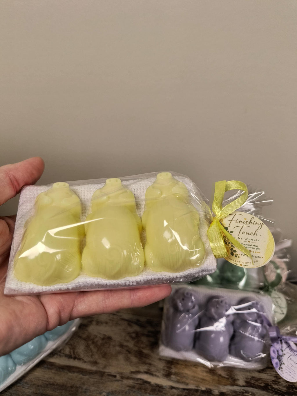 Personalized Piggy Soap Favors with Washcloth | Baby Shower Favors | Farm Theme Party Favors | Birthday Party Favors | Choose Your Color |